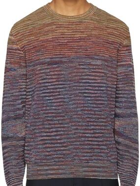 Missoni space-dyed knit sweater orange medium